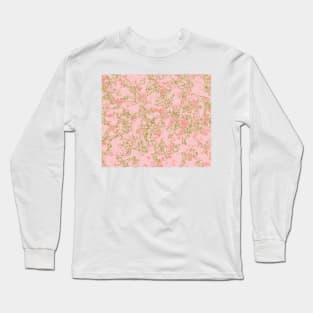 Cerise coral golden shimmer Long Sleeve T-Shirt